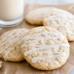 Eggnog Sugar Cookies with Creamy Glaze