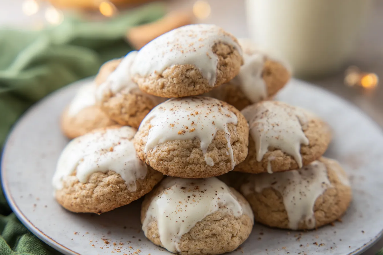 Eggnog White Chocolate Chip Cookies – Sweet and festive.