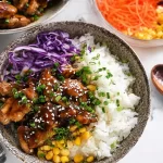 Delicious Garlic Soy Chicken Rice Bowls Ready to Enjoy