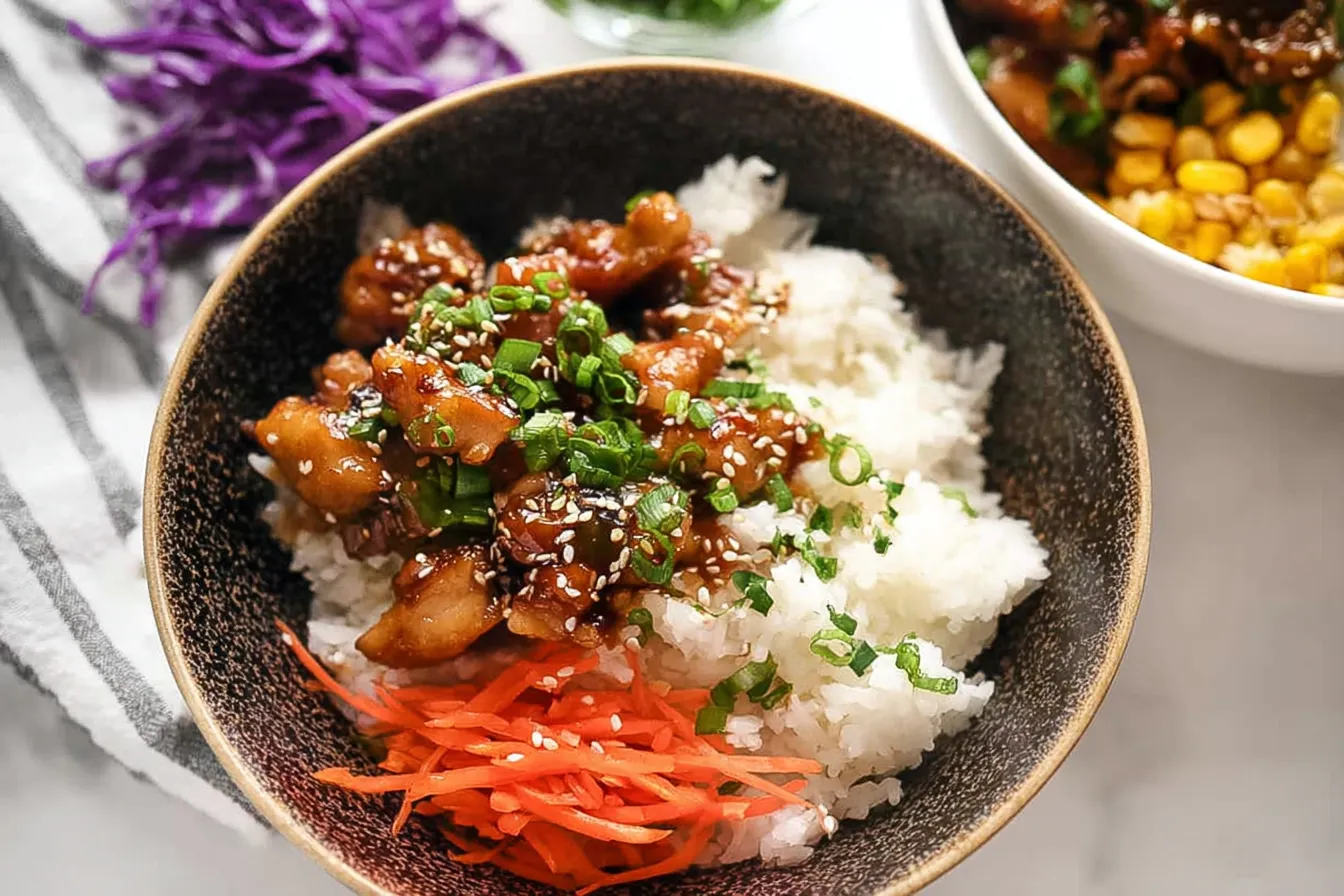 Garlic Soy Chicken Rice Bowls – Simple and flavorful