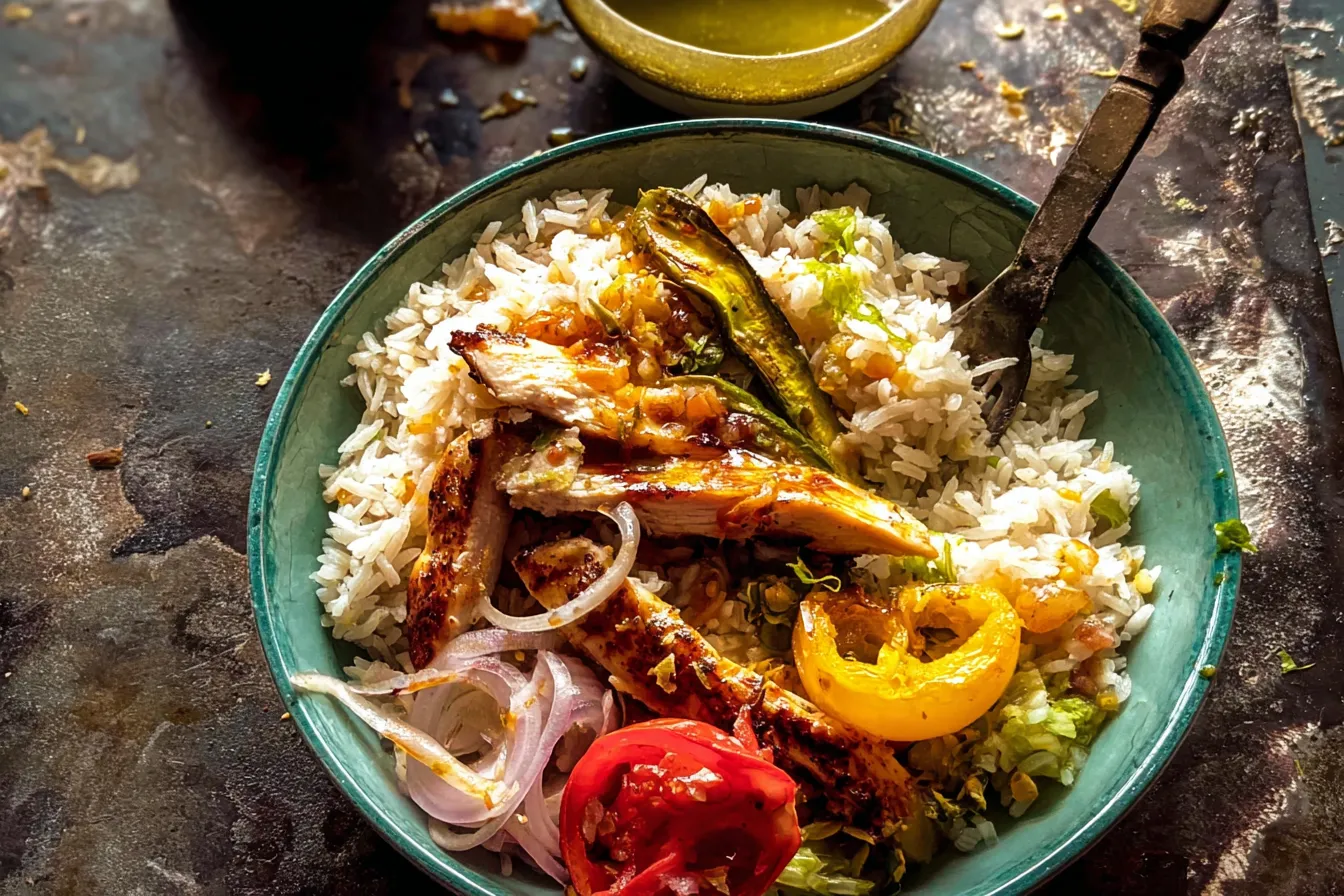 Green Chile Chicken Rice Bowl