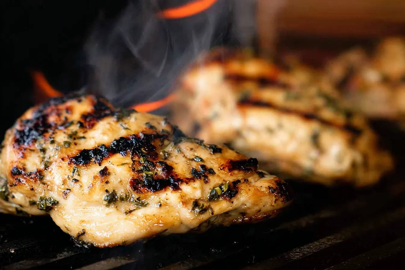 Grilled Basil Lime Chicken Thighs – Fresh and vibrant Platter