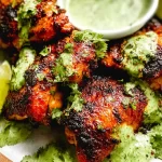 Juicy Grilled Chicken Thighs with Green Sauce
