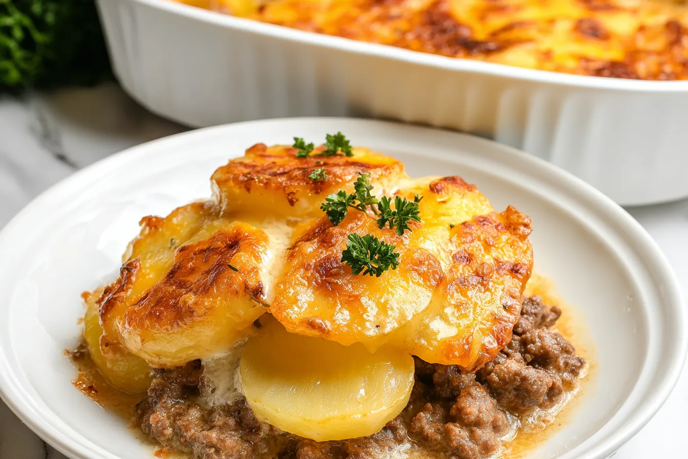 Ground Beef and Scalloped Potatoes – Comfort classic