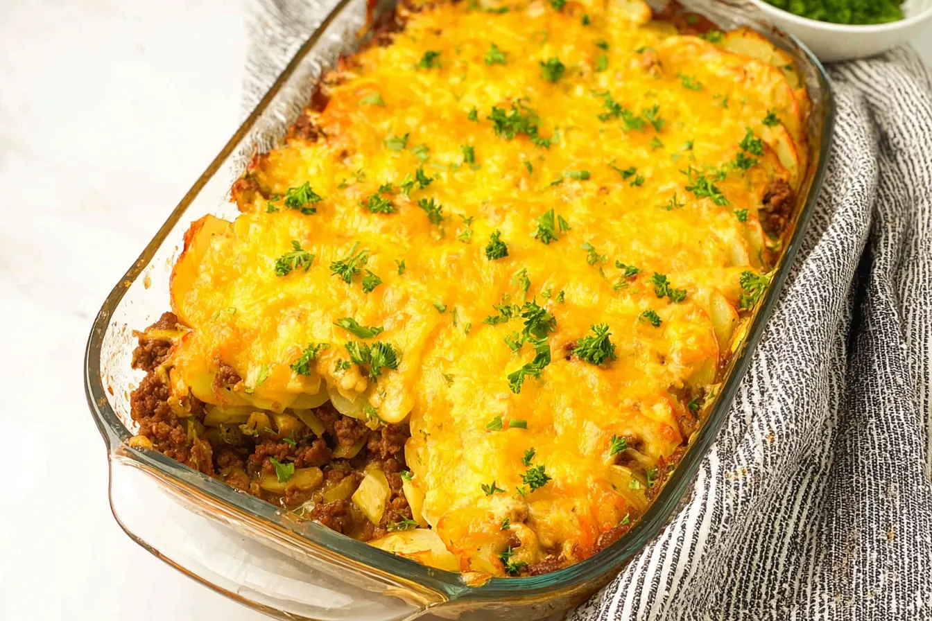 Ground Beef Potato Onion Casserole – Comfort Food Delight