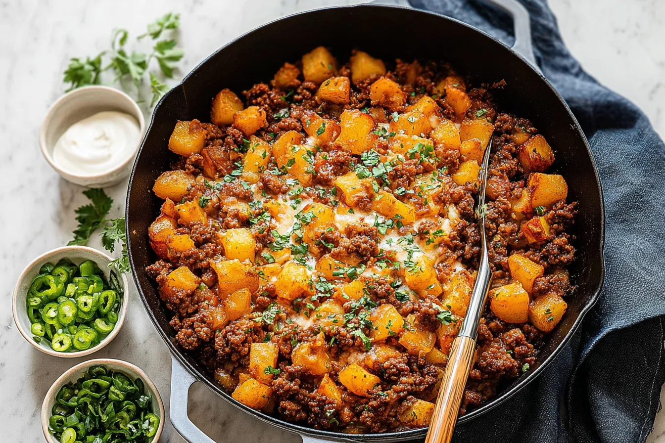 Delicious Ground Beef Potato Skillet – A Quick Dinner Delight