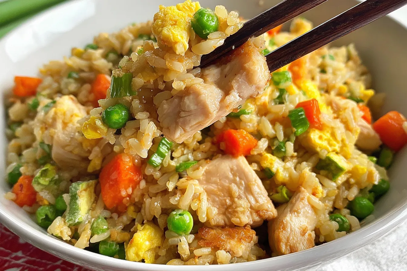 Healthy Chicken Fried Rice – Colorful & Nutritious