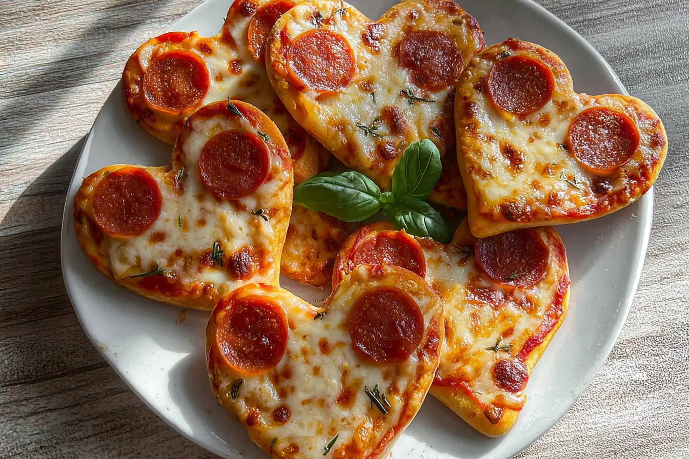 Heart Shaped Mini Flatbreads – Delicious Oven Baked Appetizer