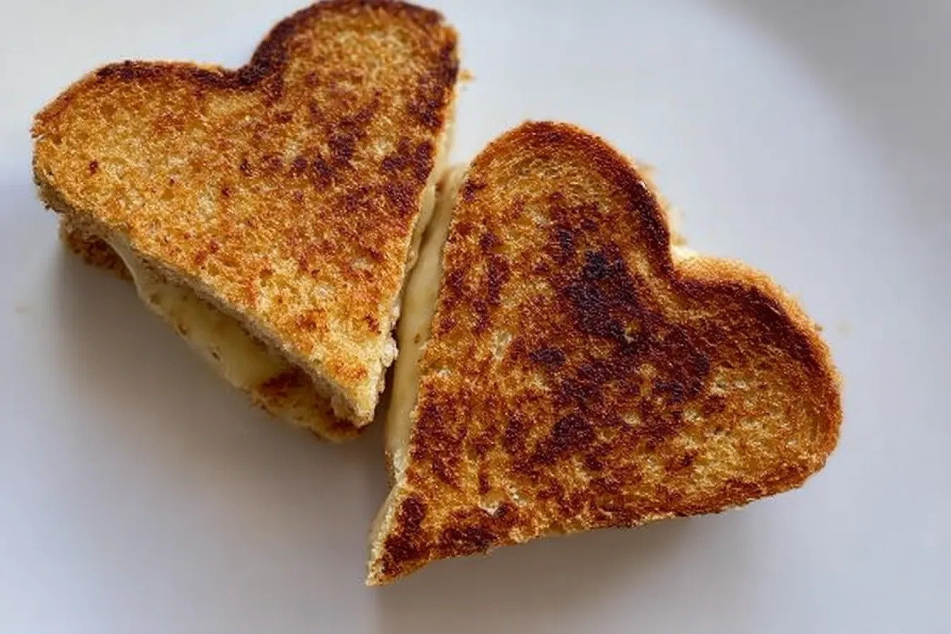 Heart Shaped Mini Grilled Cheese – Kid friendly Valentine snack