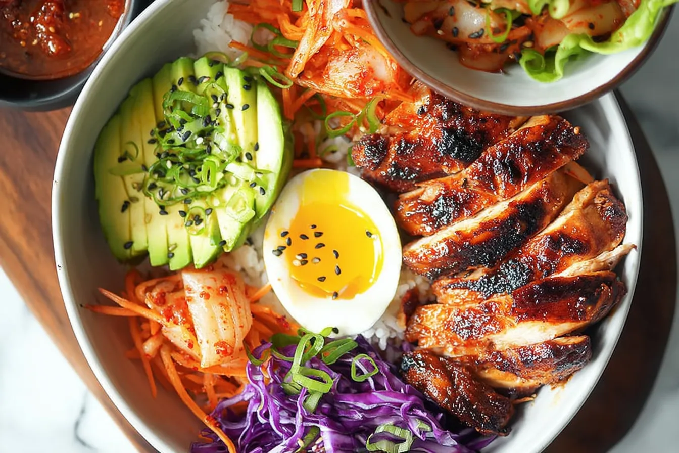 Korean Inspired Chicken Rice Bowls – High protein and bold
