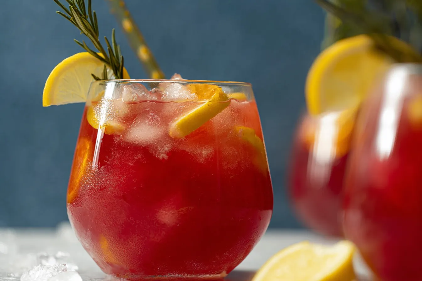 Lemon Cranberry Sorbet Martini – Refreshing frozen twist.