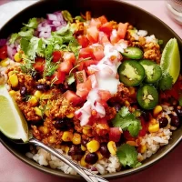 Colorful Mexican Burrito Rice Bowls – Chipotle-inspired