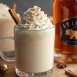 Creamy Non-Alcoholic Eggnog Punch with Nutmeg