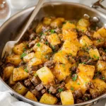 One Pan Beef and Potato Dinner – Minimal cleanup