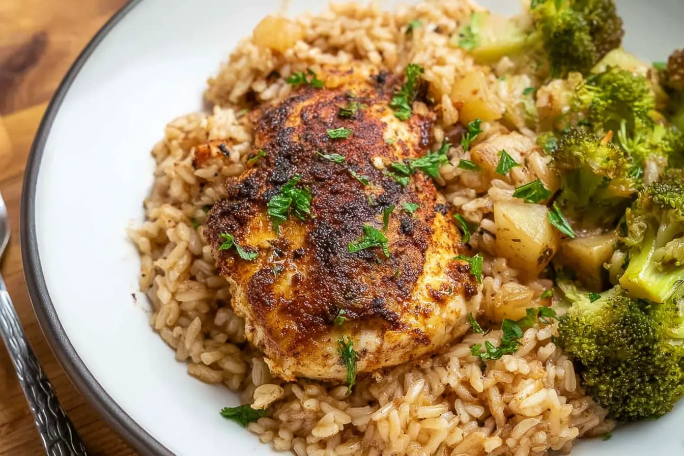 One Pan Chicken and Rice Bowls – Easy cleanup dinner