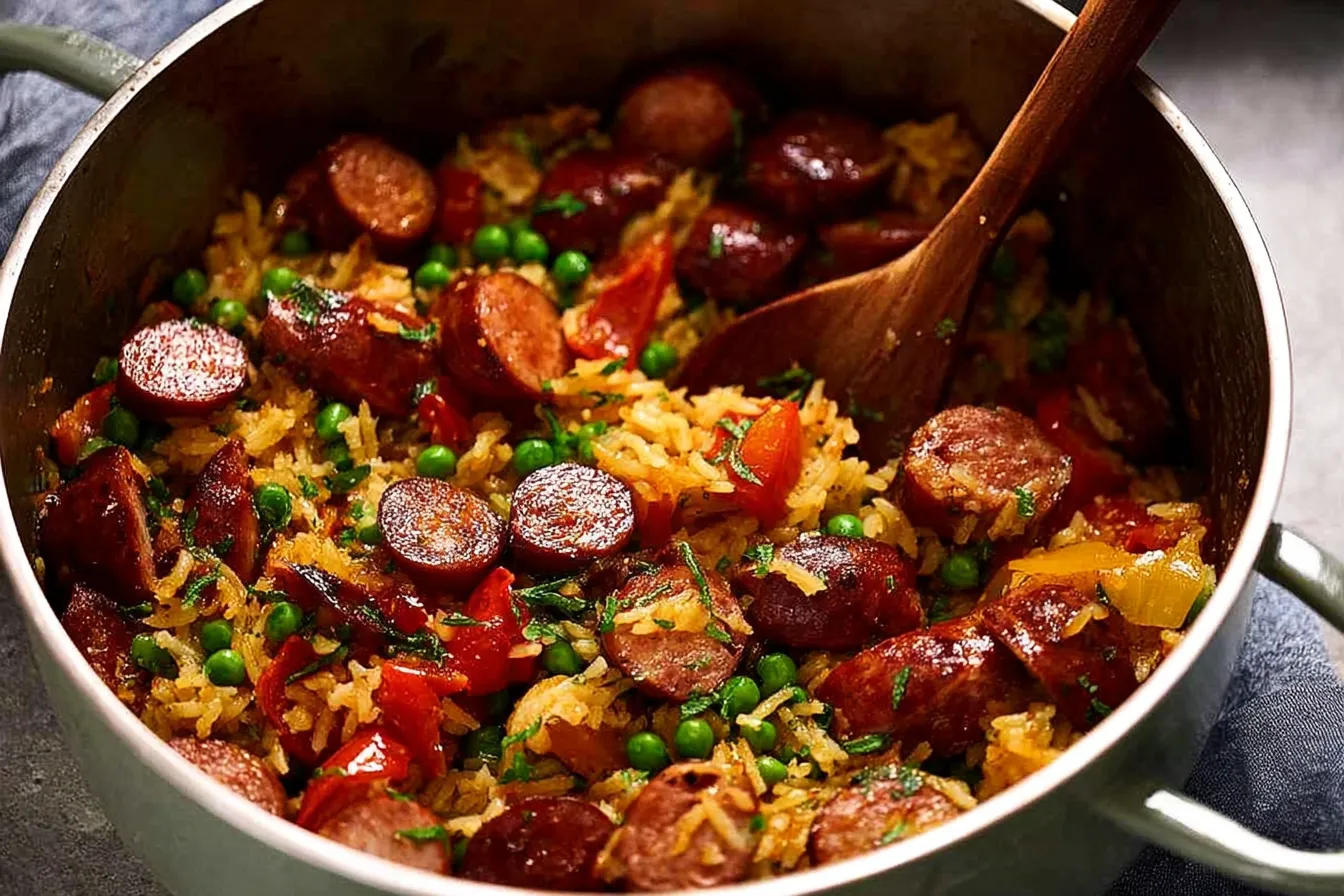 One Pan Smoked Sausage Dinner – A Tasty, Easy Meal