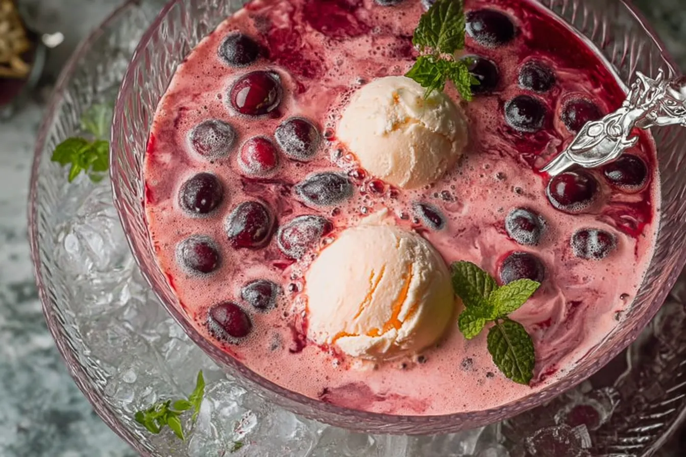 Reindeer Punch – Vibrant Cherry and Orange Sherbet Delight