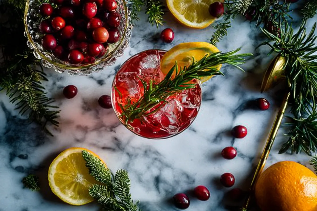 Rosemary Lemon Holiday Martini – Herbal twist for cocktail lovers.