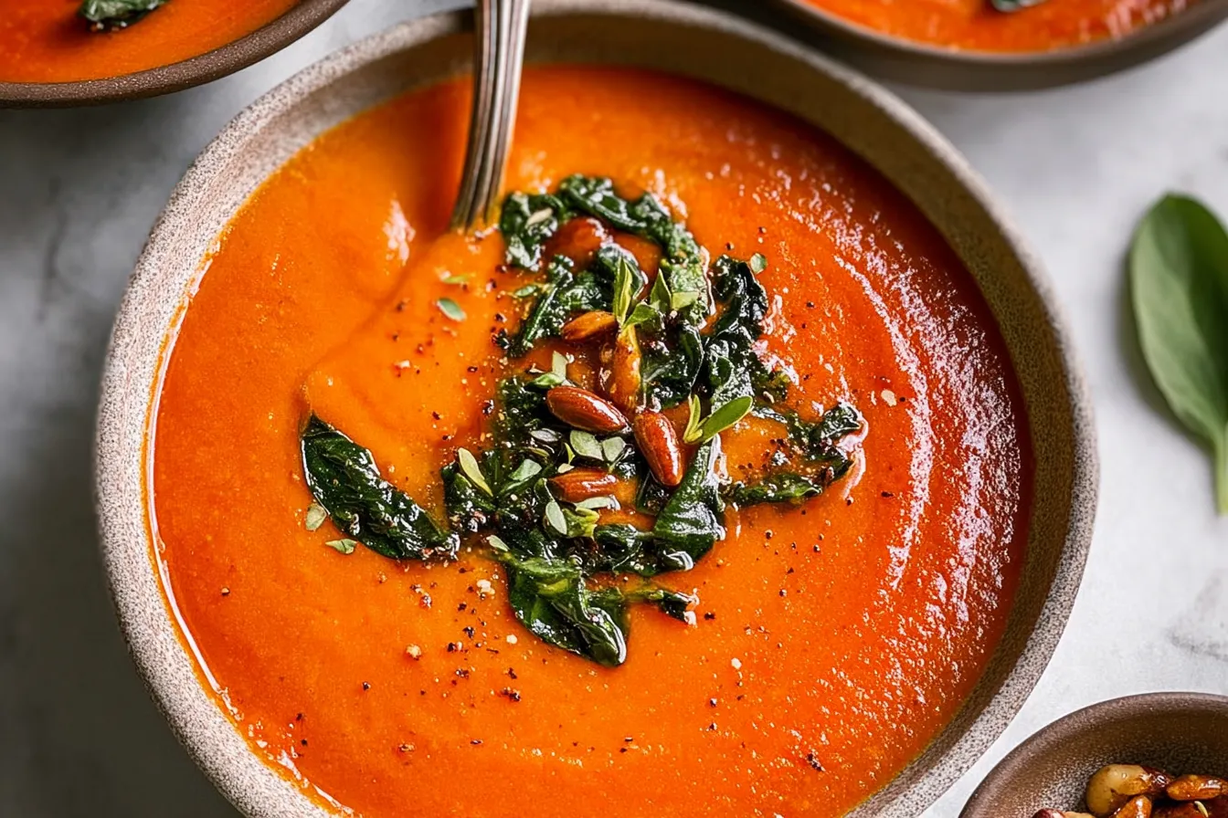 Rustic Tomato Soup in a Bowl – Chunky and Hearty