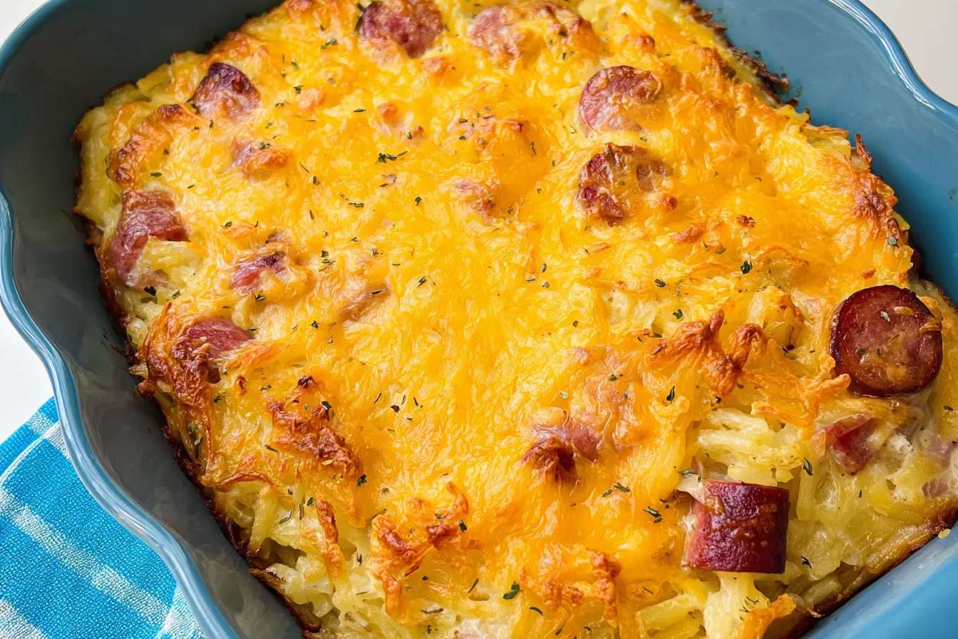 Smoked Sausage and Hashbrown Casserole – Simple comfort food