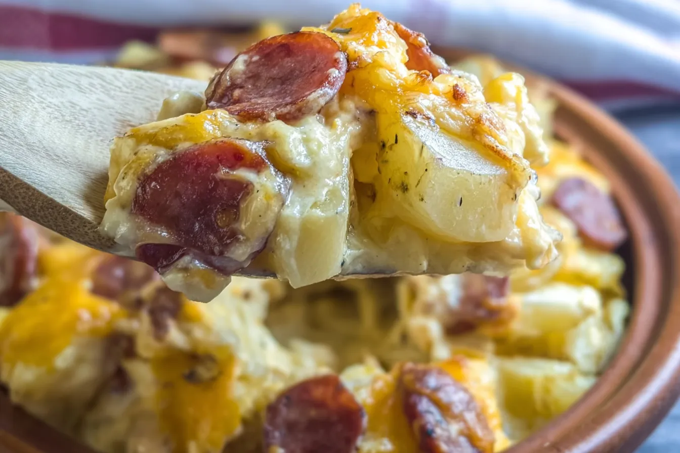 Delicious Smoked Sausage and Ranch Casserole Ready to Serve
