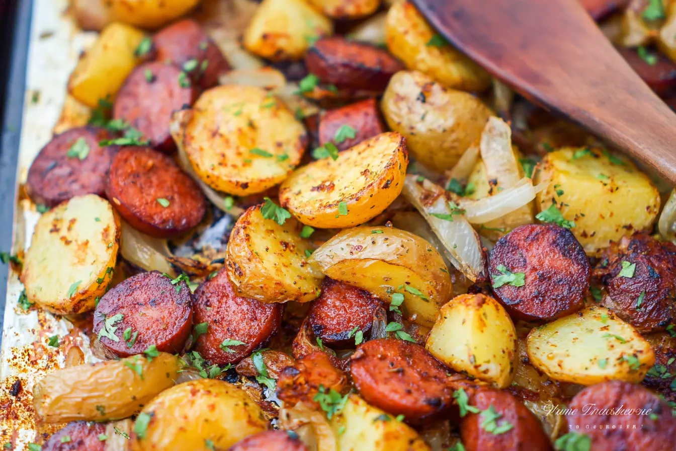 Smoked Sausage Sheet Pan Potatoes – Crispy and Easy Dinner Idea