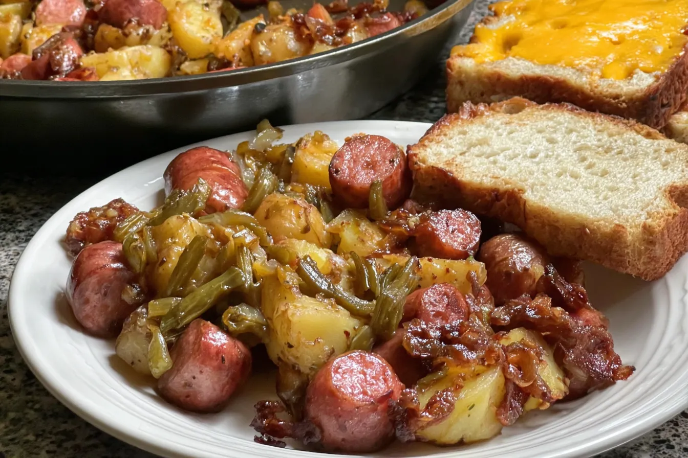 Smoked Sausage Skillet with Potatoes – 30 minute dinner