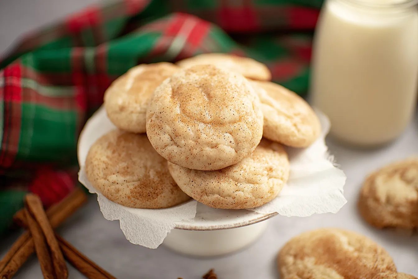 Spiced Eggnog Drop Cookies – Perfectly chewy with nutmeg and cinnamon.