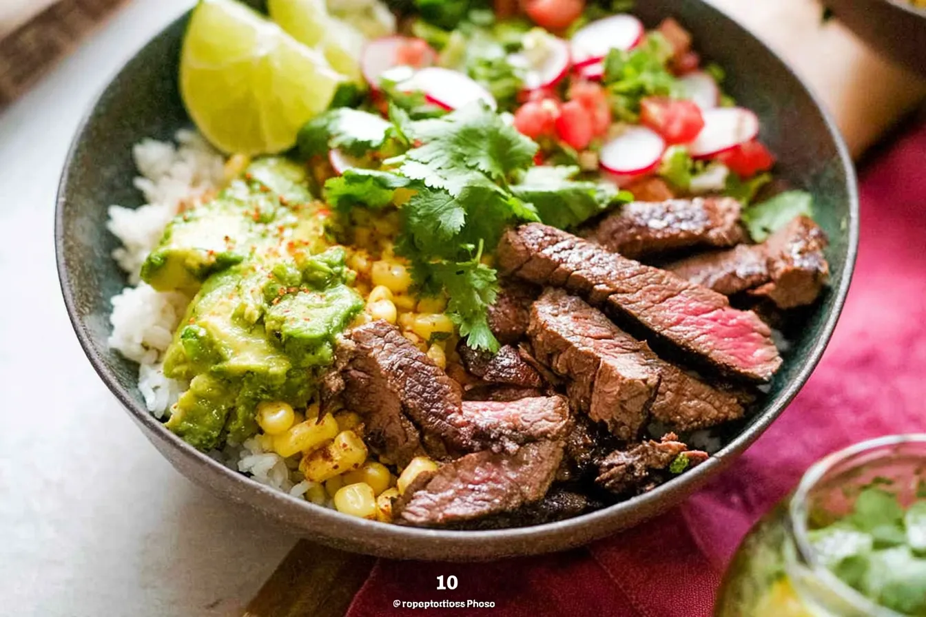 Steak Taco Rice Bowls – Flavorful and Hearty Mexican Dish