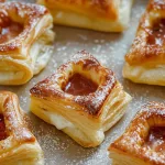 Delicious Strawberry Cream Puff Pastry Bites on a Platter