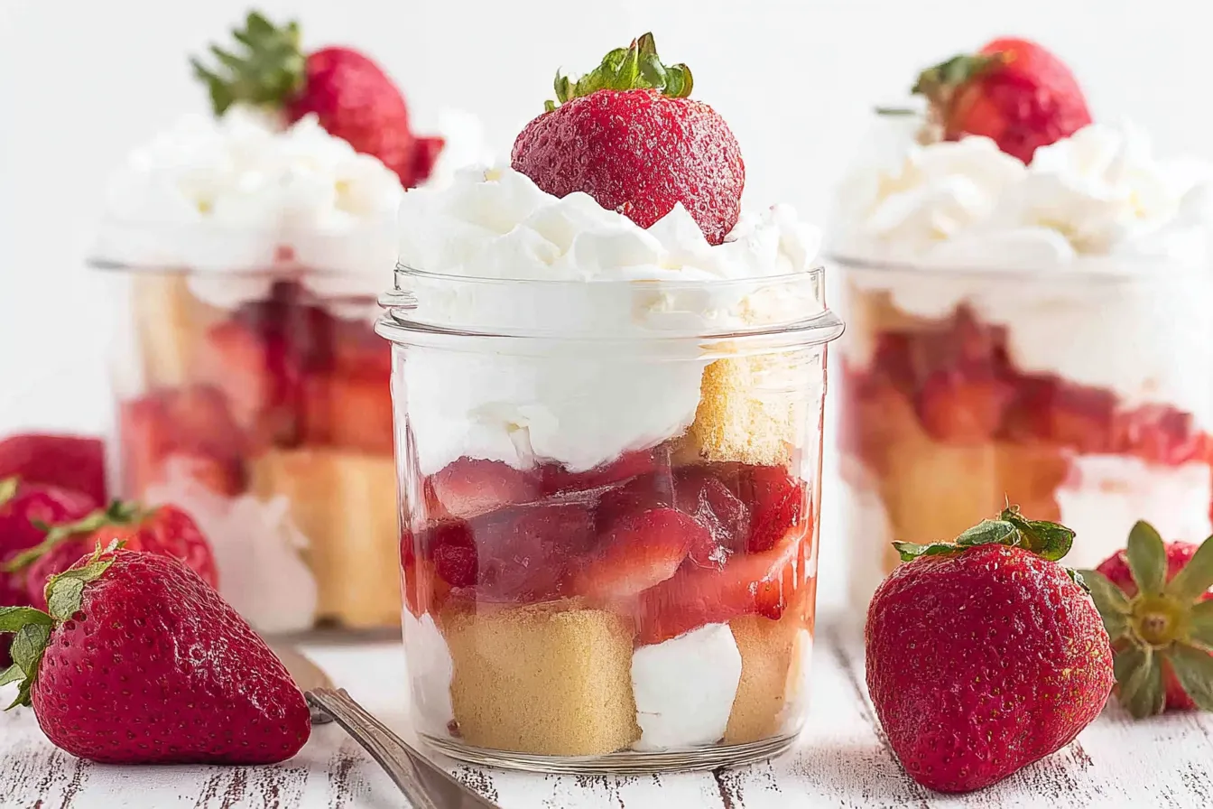 Strawberry Shortcake Valentine Cups – Simple layered dessert