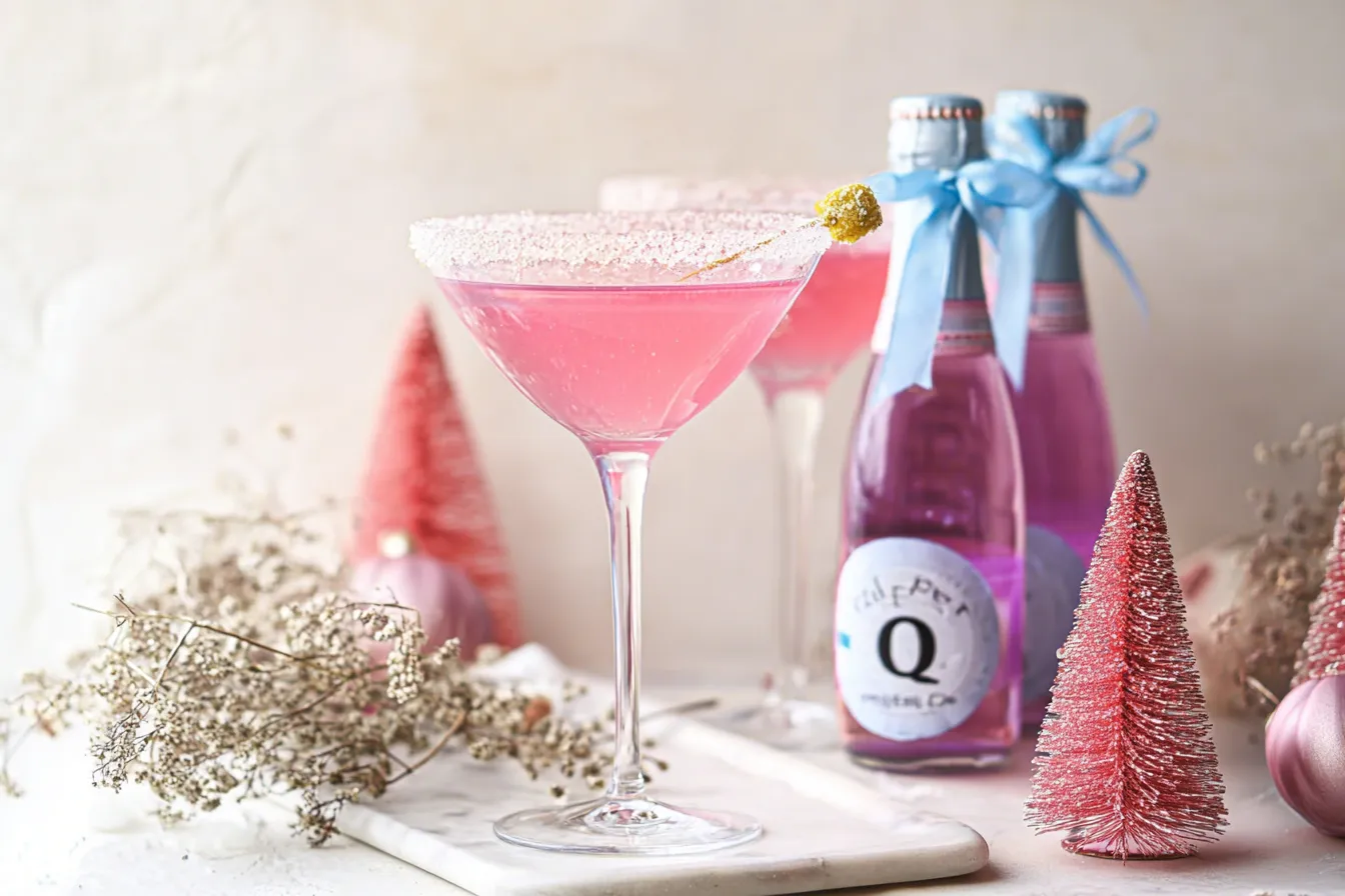 Sugar Plum Lemon Martini - A Festive Cocktail