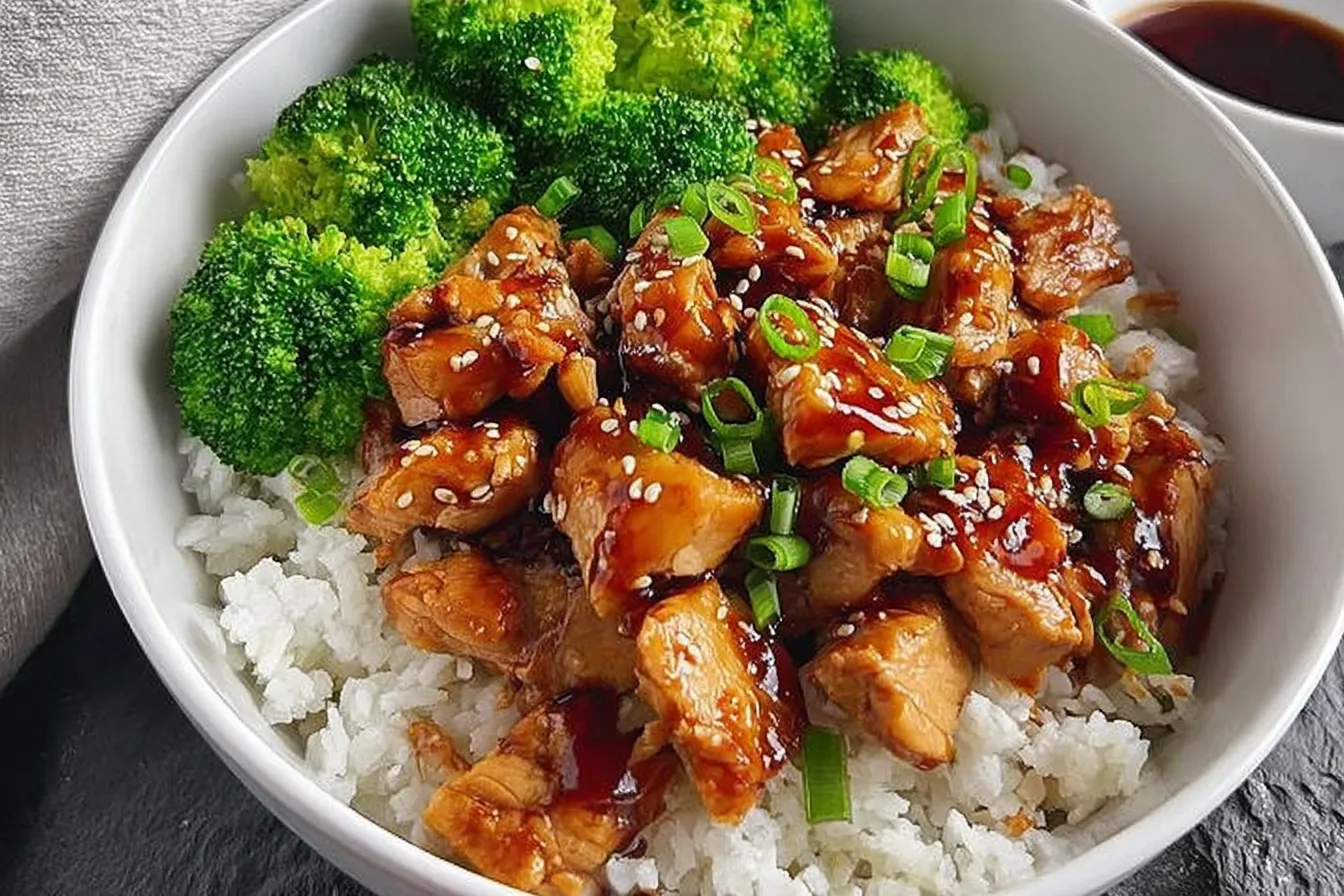 Teriyaki Chicken Rice Bowls – High-protein Asian-inspired dinner.