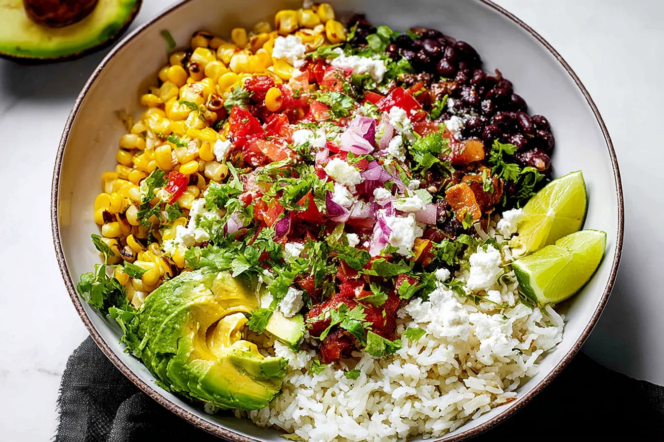 Veggie Loaded Burrito Rice Bowls – Vibrant and Healthy Dish