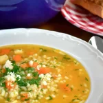 Delicious Serving of Authentic Italian Chicken and Pastina Soup