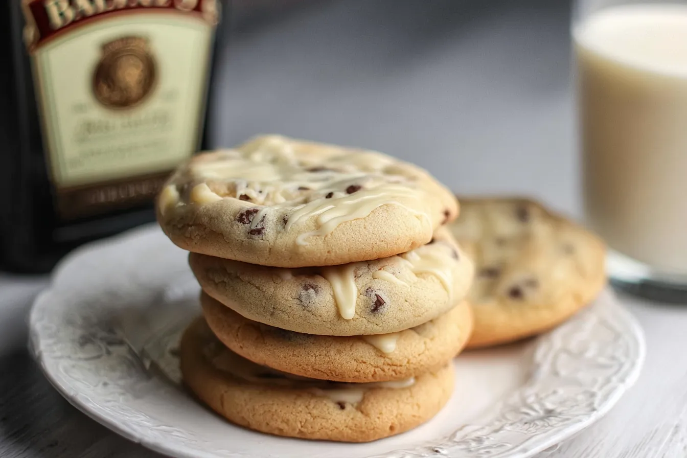 Baileys Irish Cream Cookies on a Plate