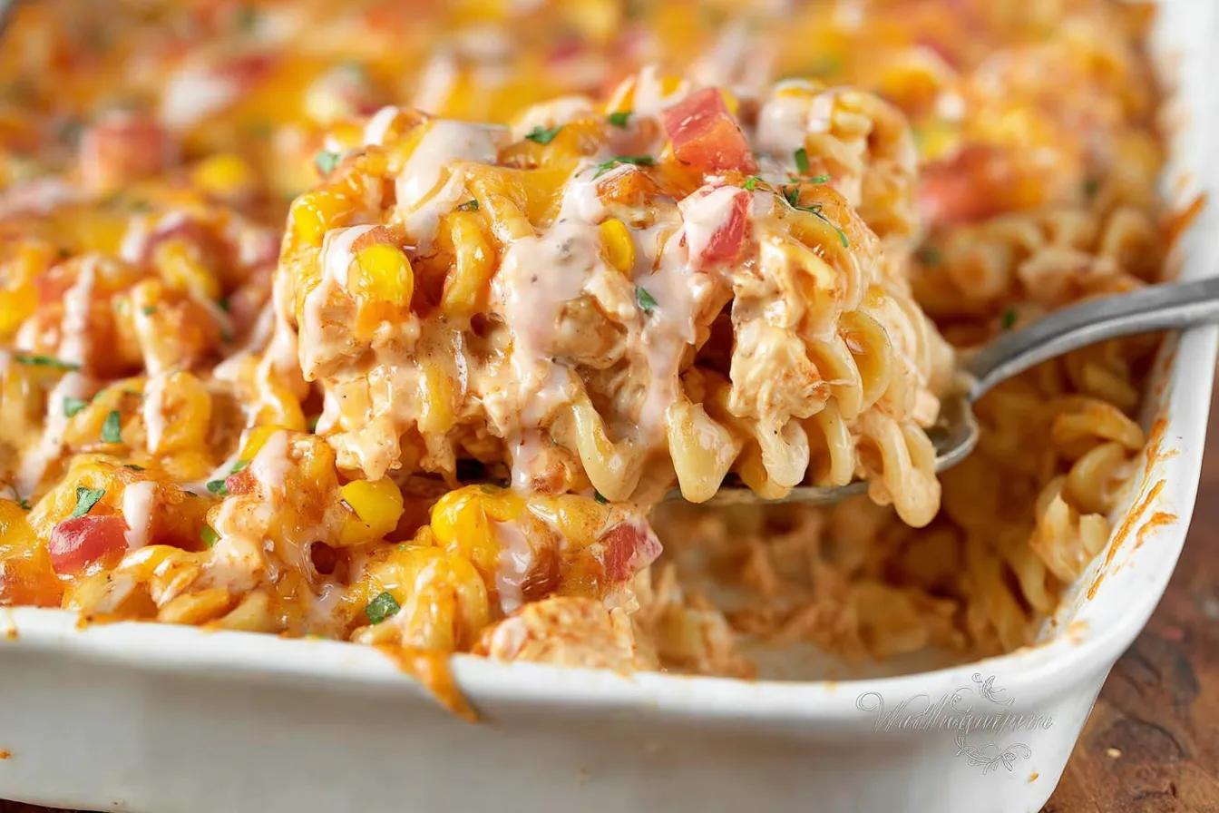 Delicious BBQ Ranch Chicken Bake Fresh Out of the Oven