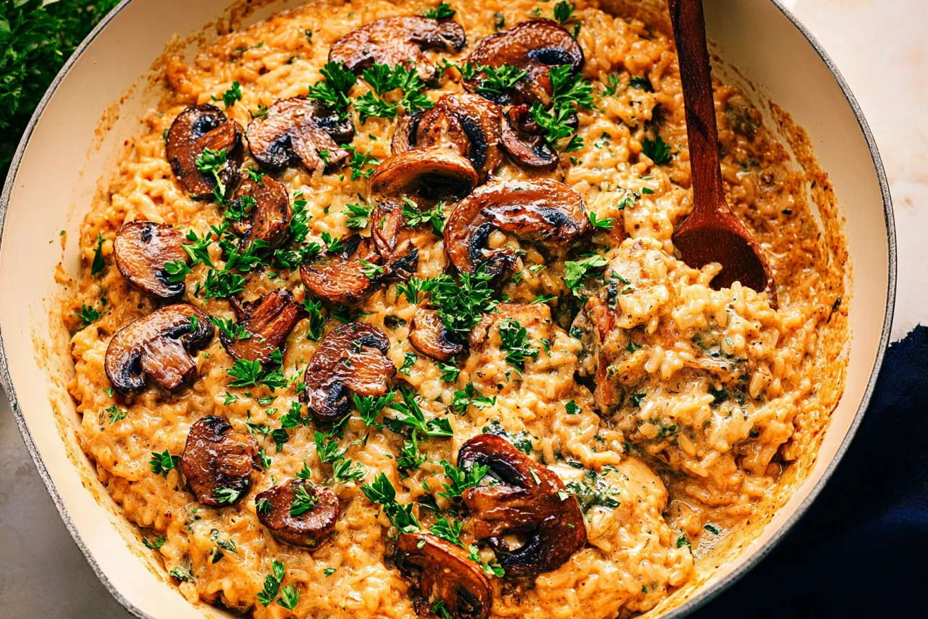 Delicious Best Smothered Chicken and Rice on a Cozy Plate