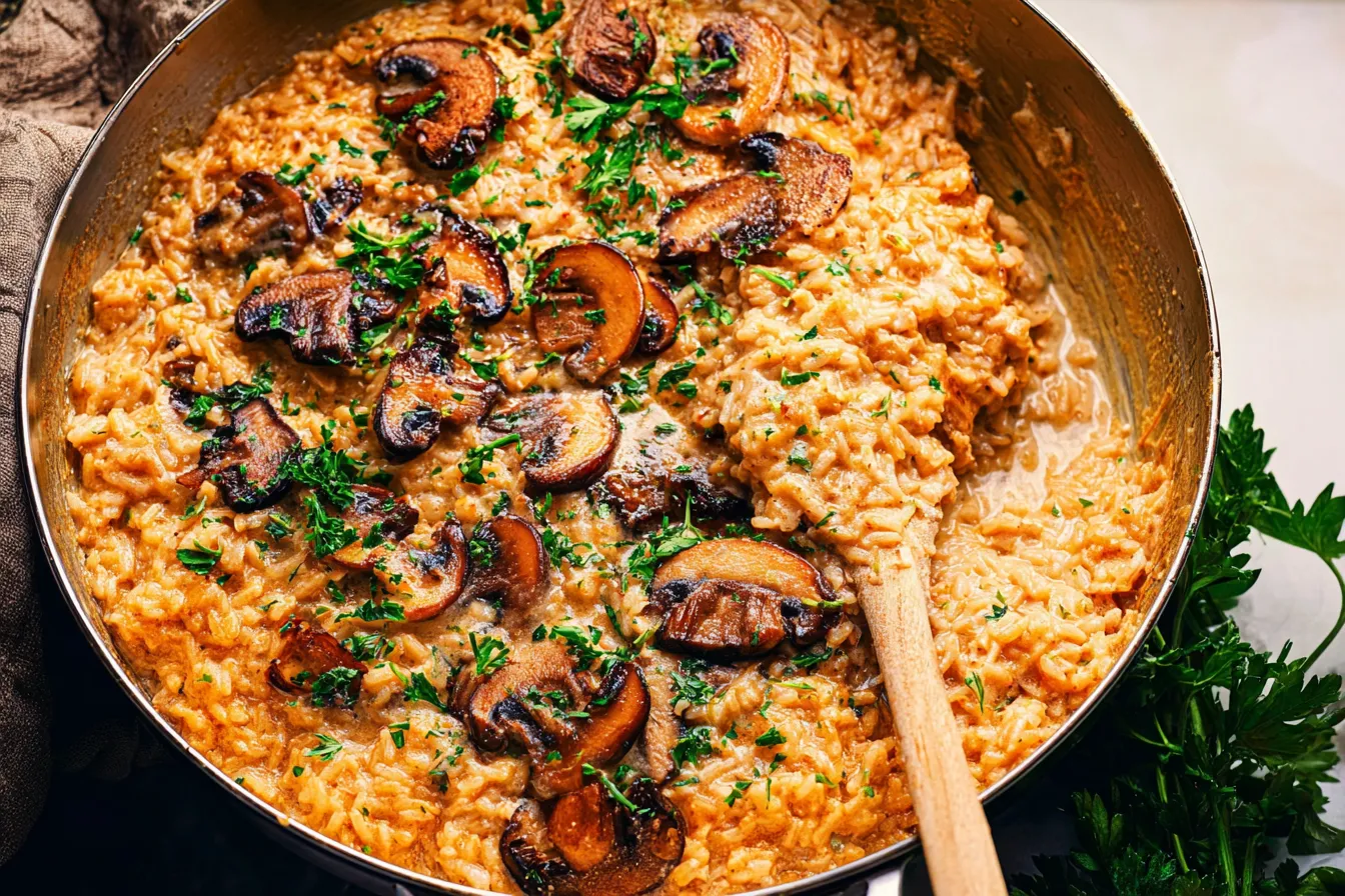 Best Smothered Chicken and Rice — Creamy, cozy comfort food dinner