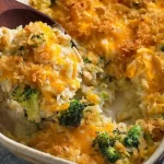 Cheesy Broccoli Chicken Rice Casserole — Comfort Food Delight