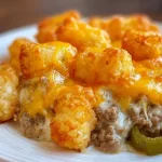 Cheesy Tater Tot Ground Beef Casserole — Mouthwatering Comfort Food
