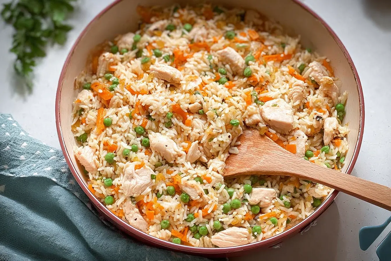Delicious Chicken and Rice with Frozen Diced Chicken