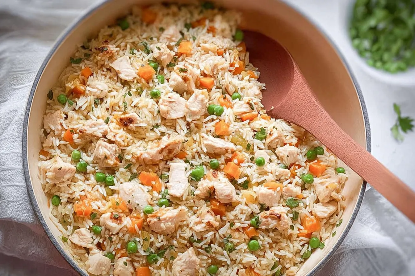 Chicken and Rice with Frozen Diced Chicken — Budget-friendly and easy