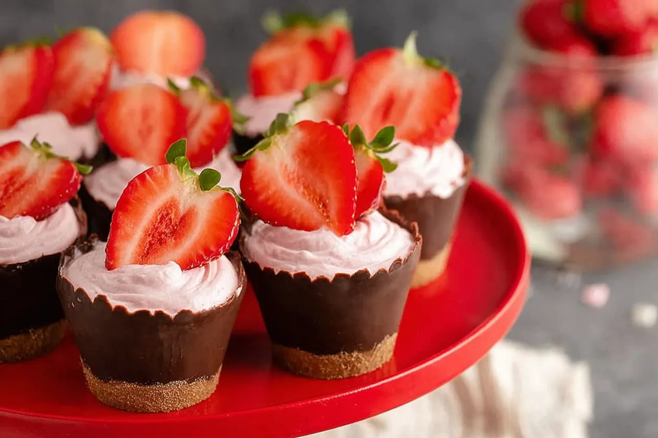 Chocolate Strawberry Dessert Cups: A Visually Tempting Treat
