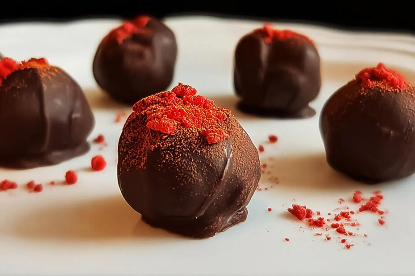 Chocolate Strawberry Truffles — Bite-sized chocolate strawberry treats