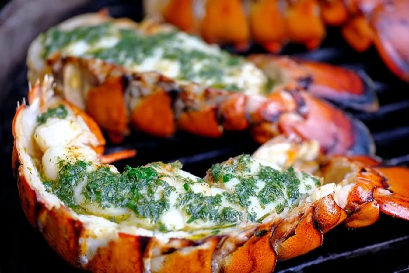 Delicious Cold Water Lobster Tails with Herb Butter