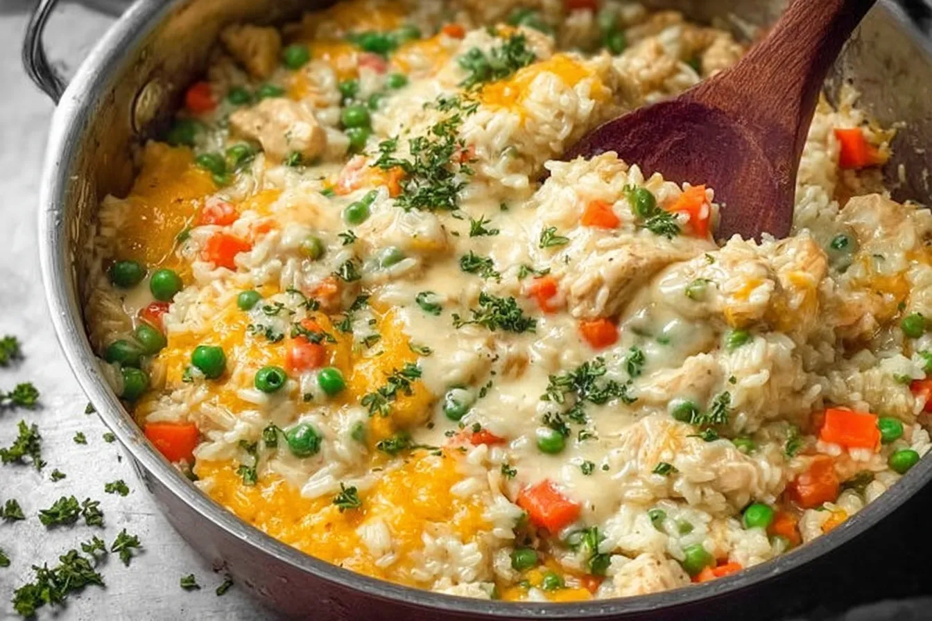 Creamy Chicken and Rice Skillet — Quick stovetop meal for busy nights