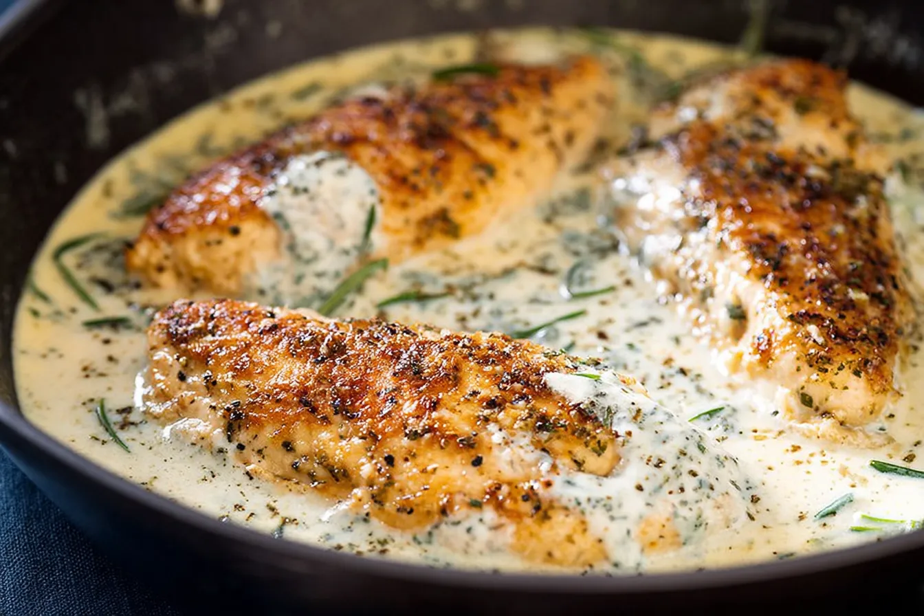 Creamy Garlic Parmesan Chicken Skillet