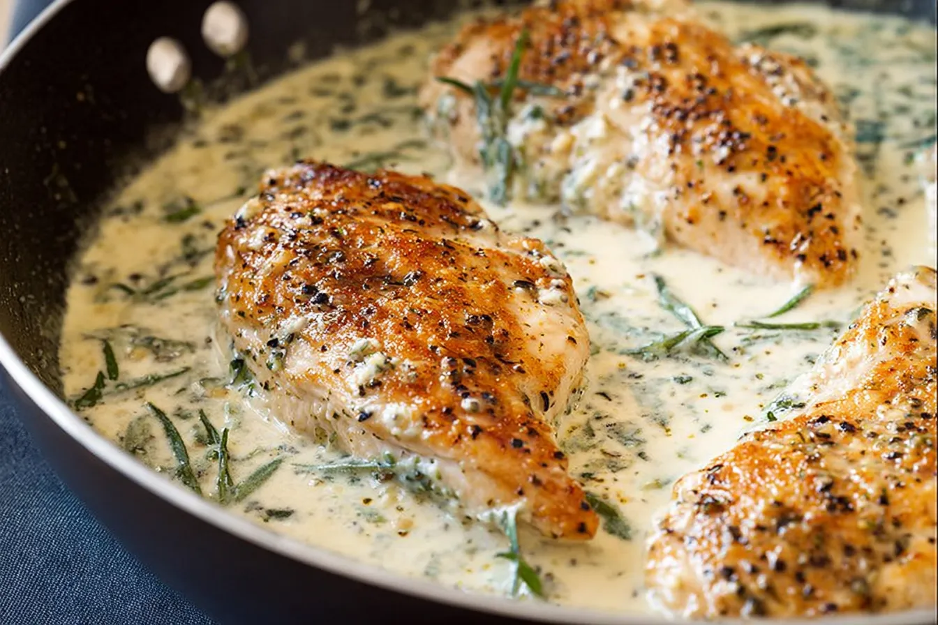 Creamy Garlic Parmesan Chicken — Easy skillet dinner with big flavor