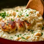 Savory Creamy Parmesan Chicken and Rice